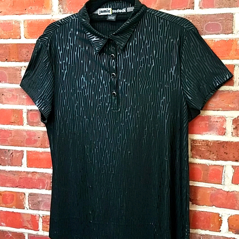Jamie Sadock Golf shirt Black